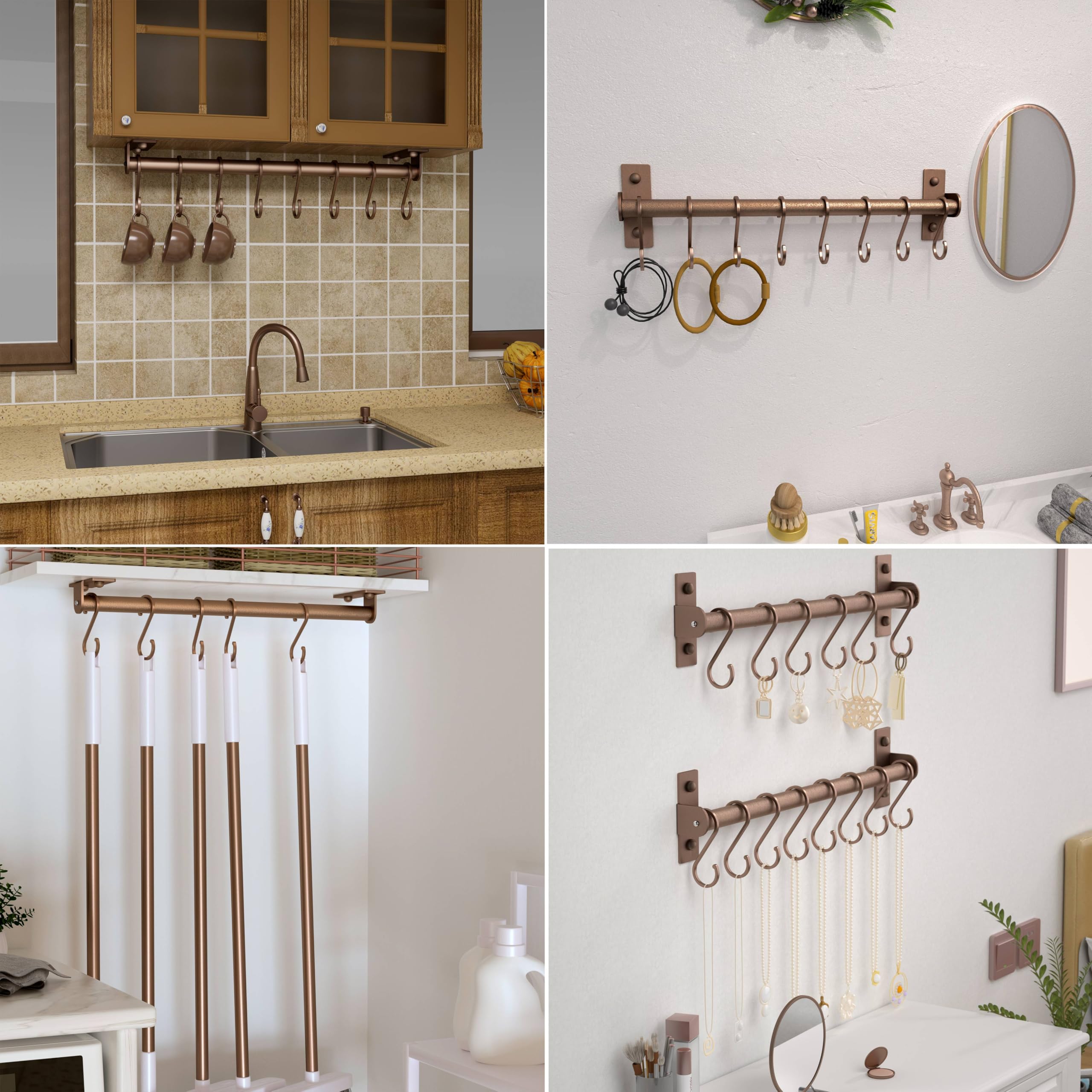 Dseap space-saving rack frees counter space and declutters