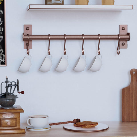 Dseap wall rail above the sink for easy utensil access