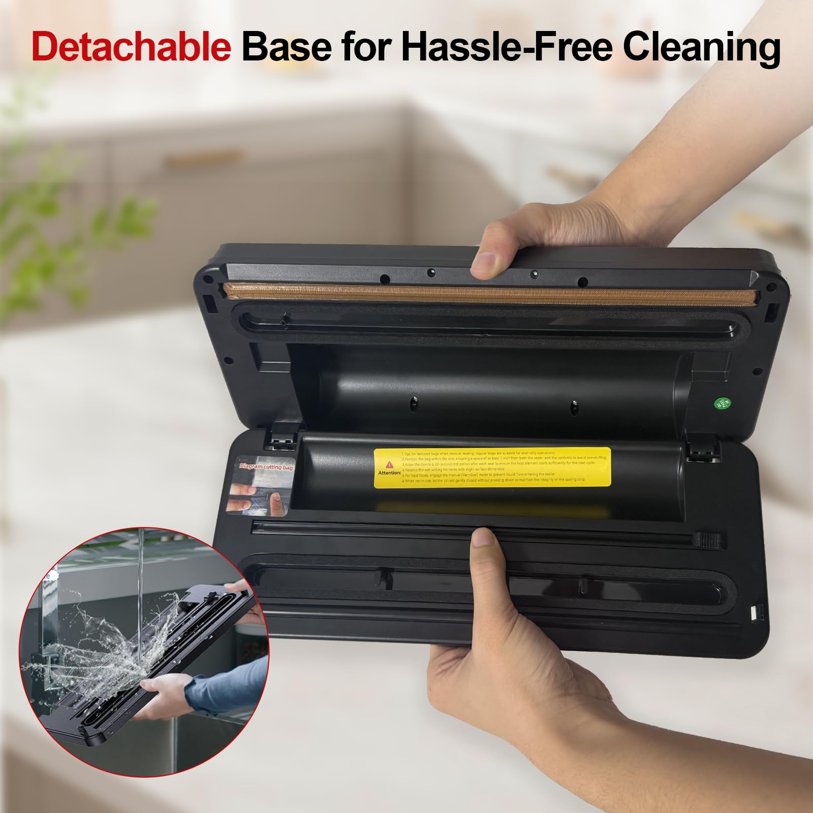 DSkiley dry and moist modes support versatile food sealing.