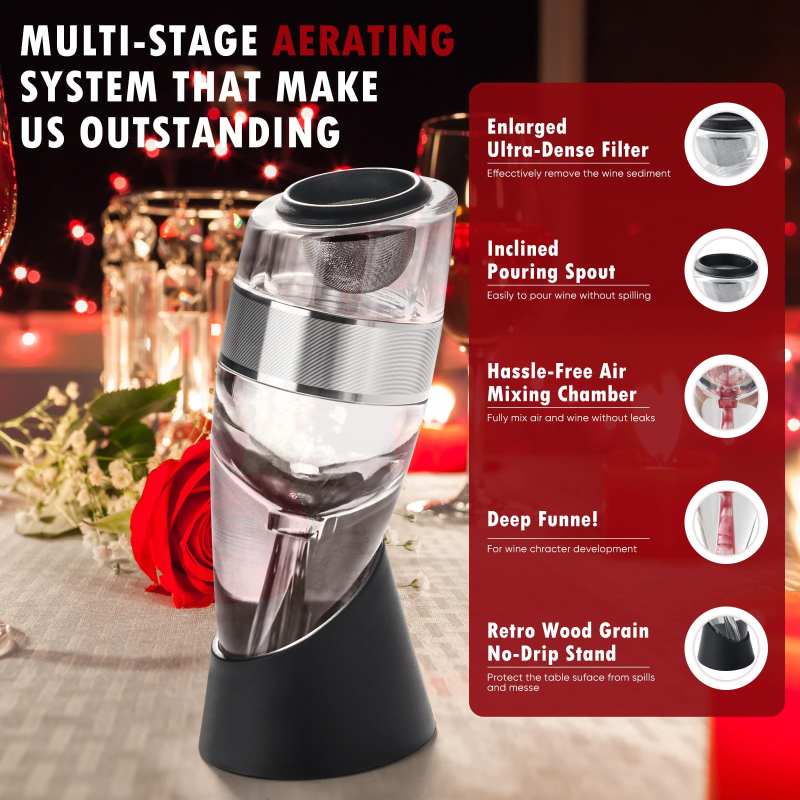 D&Slifei aeration system inside view demonstrates innovative design for flavor development.