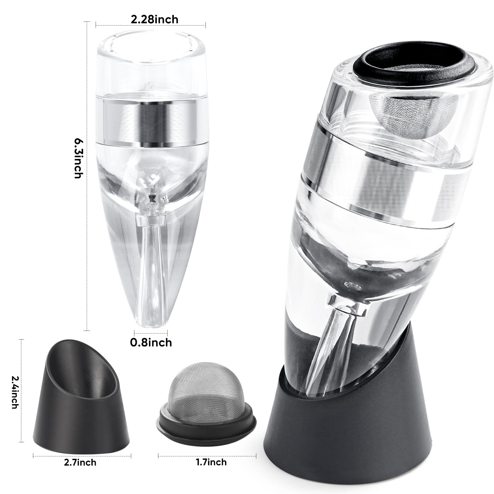 D&Slifei waiters-sommeliers choice demonstrates professional-grade aeration at home.