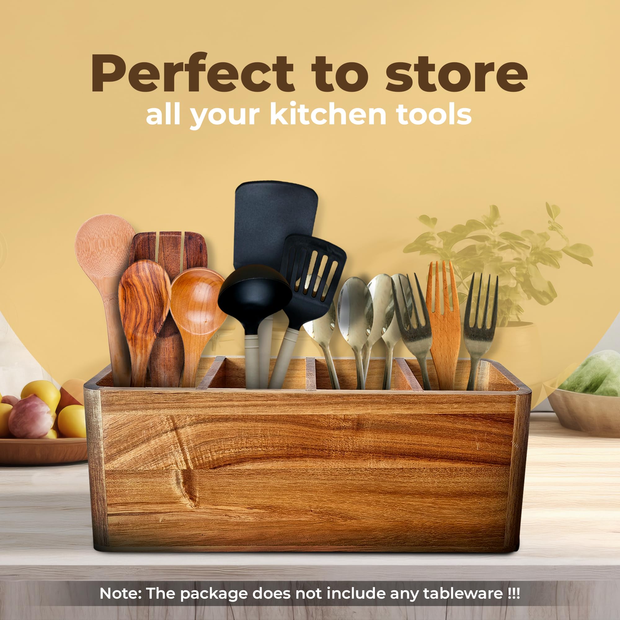 Dstuff countertop utensil organizer provides spacious storage on the counter