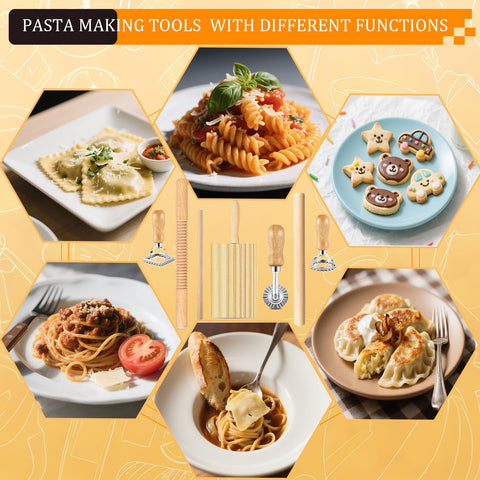 Dthwagfl round pasta stamp for uniform cuts and decorations.