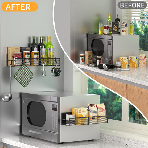 DTUQYX hooks provide hanging storage for utensils or towels