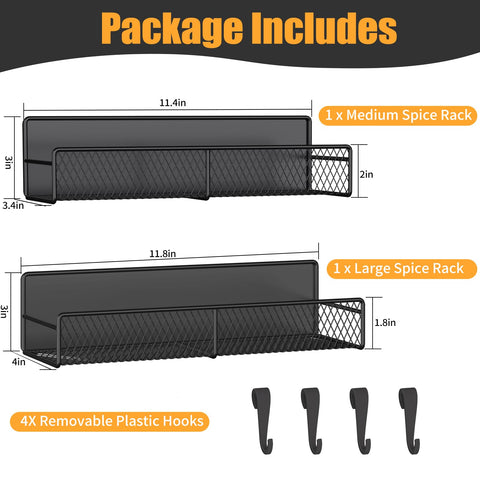 DTUQYX large spice rack close-up shows sturdy metal frame and rust-resistant coating