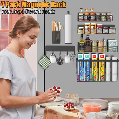 DTUQYX rack mounted on refrigerator, compact design fits tight spaces