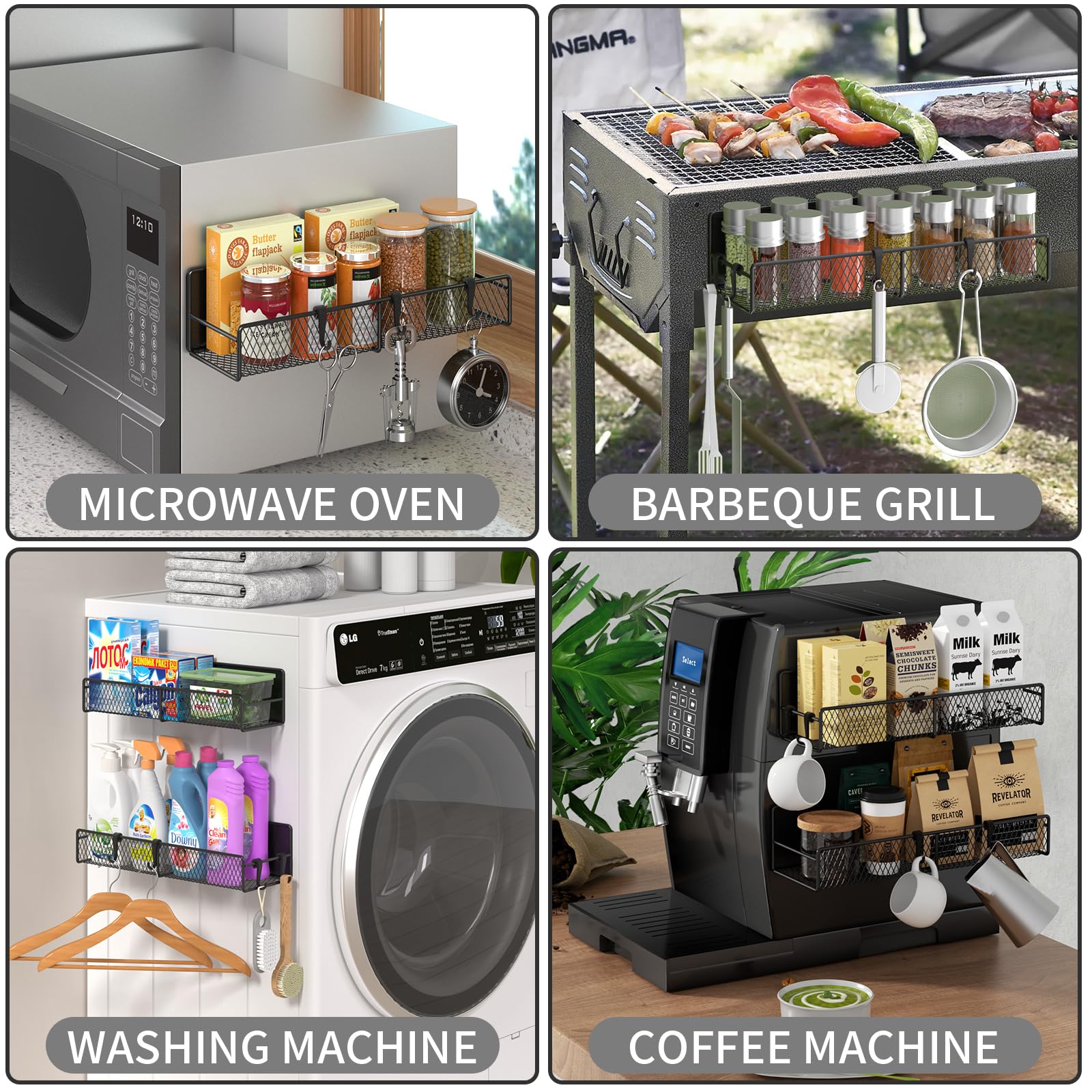 DTUQYX slim design spice rack fits tight spaces in RVs, apartments, or campers