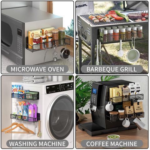 DTUQYX slim design spice rack fits tight spaces in RVs, apartments, or campers