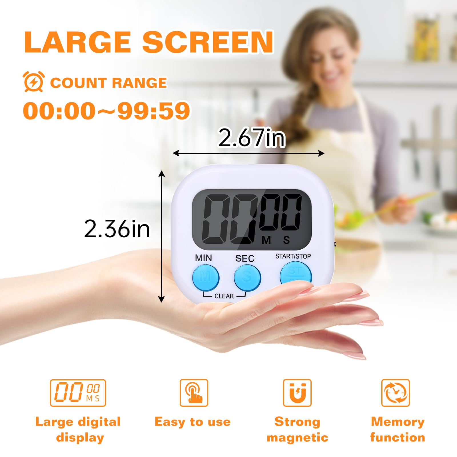 Dualshine timer emitting a 60 second alarm for punctual reminders