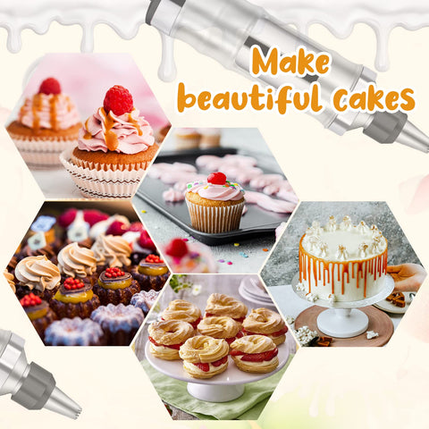 Dualshine cake scrapers in ABS plastic for smooth, clean edges.