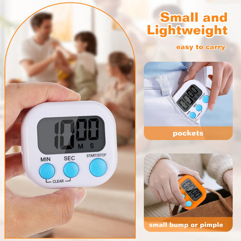Dualshine kid-friendly timer with simple controls for homework and cooking