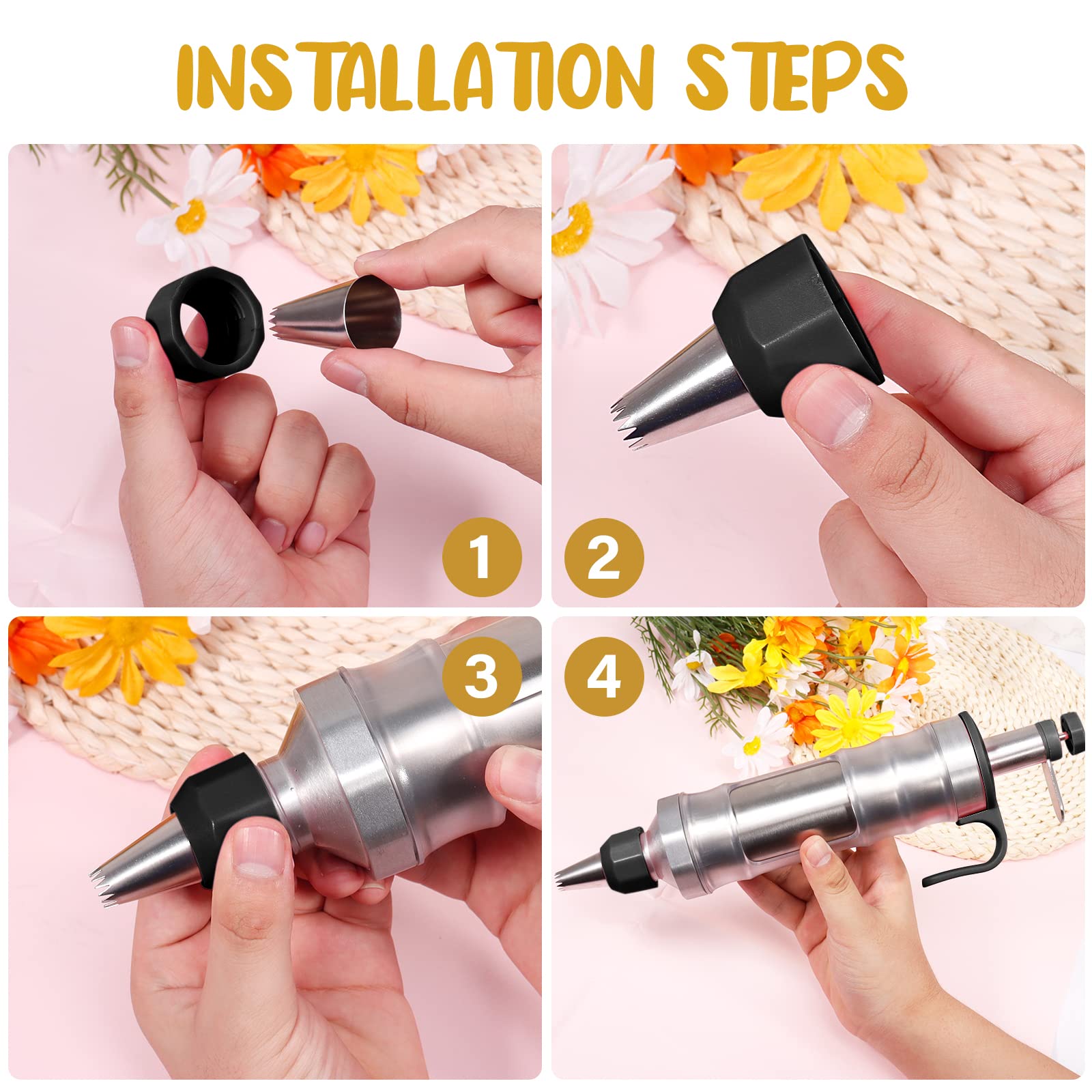 Dualshine piping tips and couplers for creative decorating ideas.