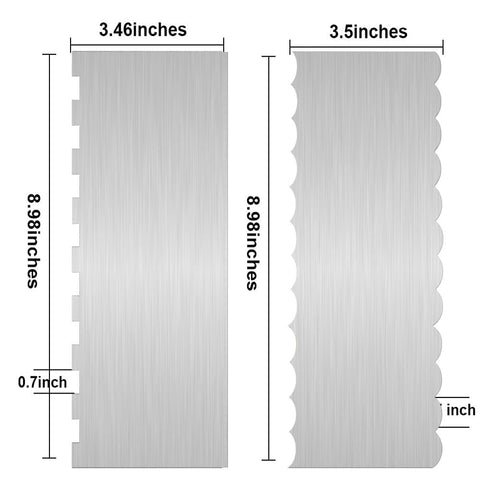 Dualshine stainless steel smoothing tool for even frosting and sharp borders