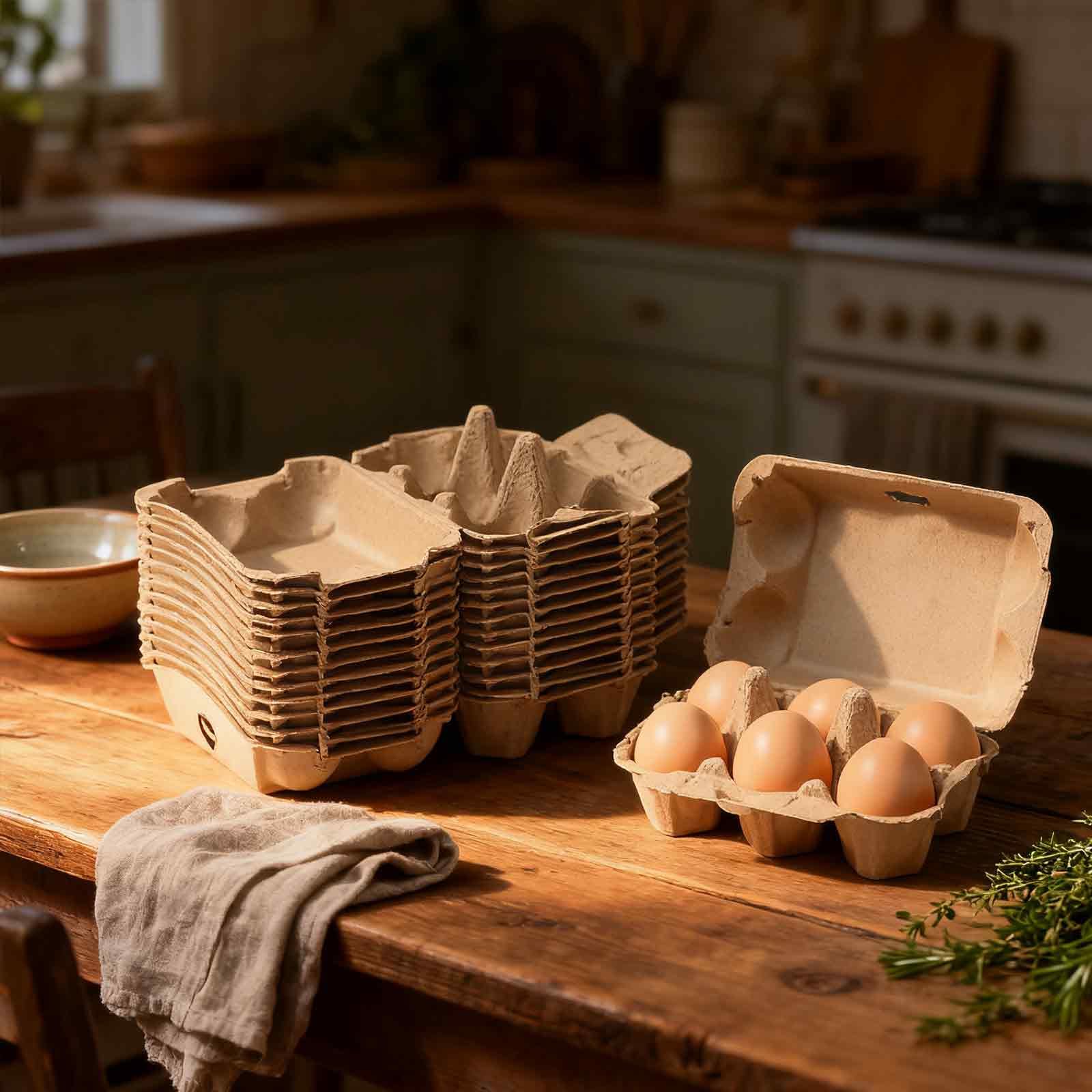 Dubtnion multiuse egg carton used as seed starter tray for gardening