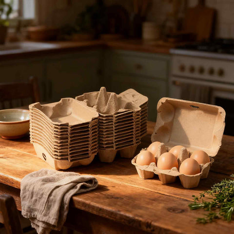 Dubtnion multiuse egg carton used as seed starter tray for gardening