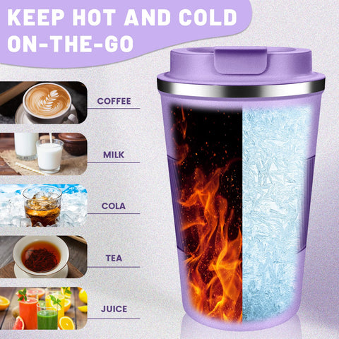 DUBUXW 17oz tumbler compact size for travel.