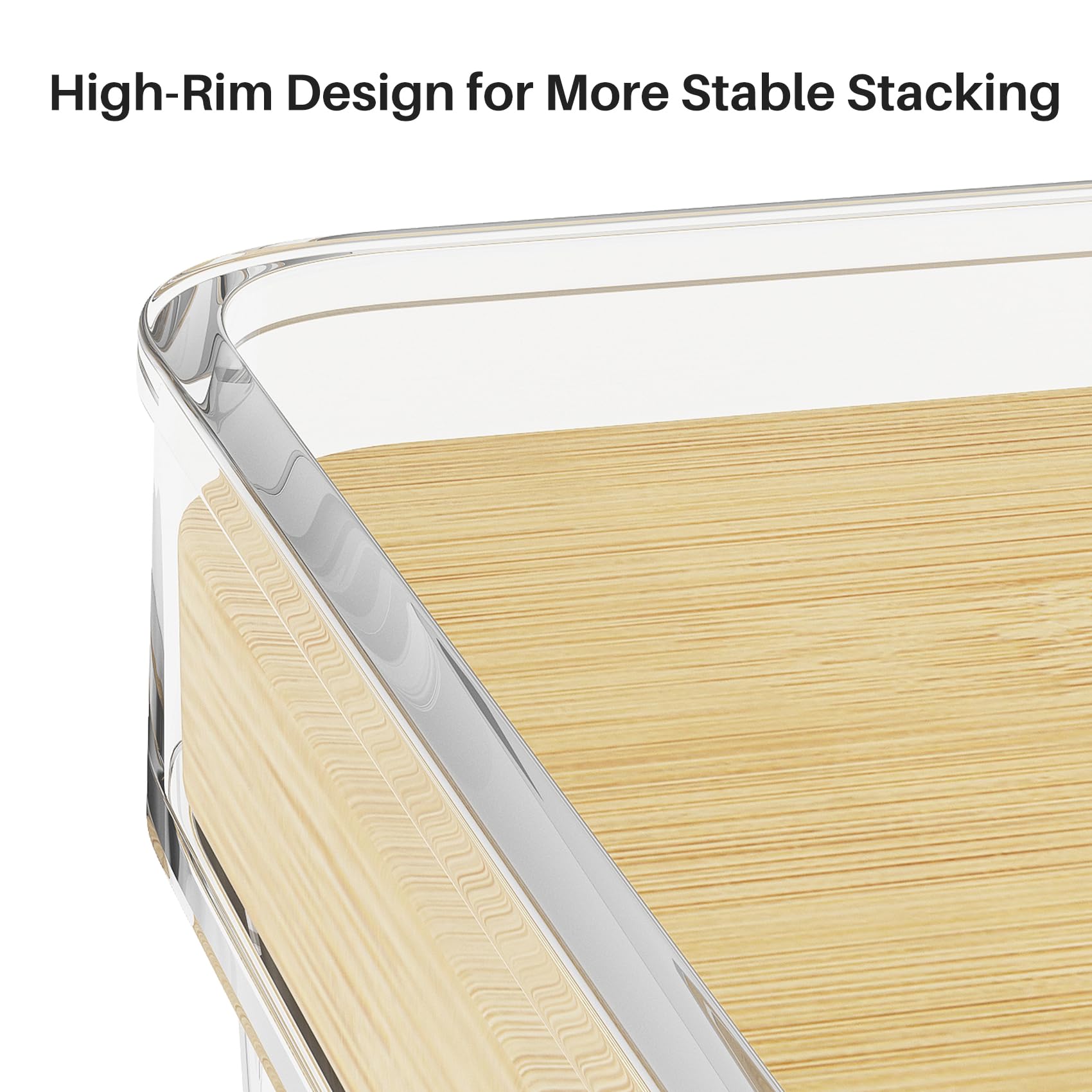 Ducoak stackable kitchen storage bin with anti-tilt design saves counter space.