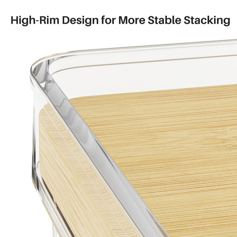 Ducoak stackable kitchen storage bin with anti-tilt design saves counter space.