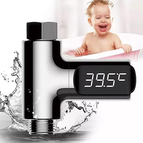 DUFFOBAN Shower Thermometer installs without tools on most showers.