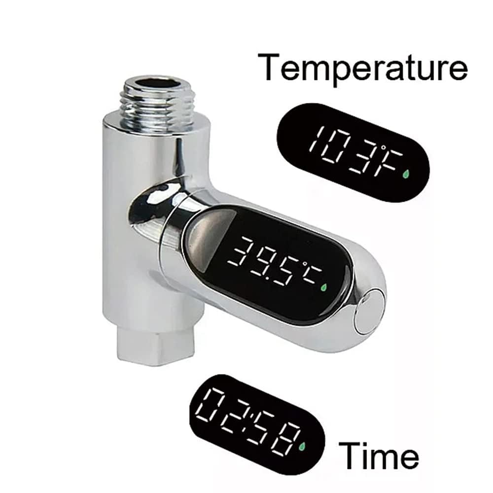 DUFFOBAN memory function records up to 99h59m of bathing time.