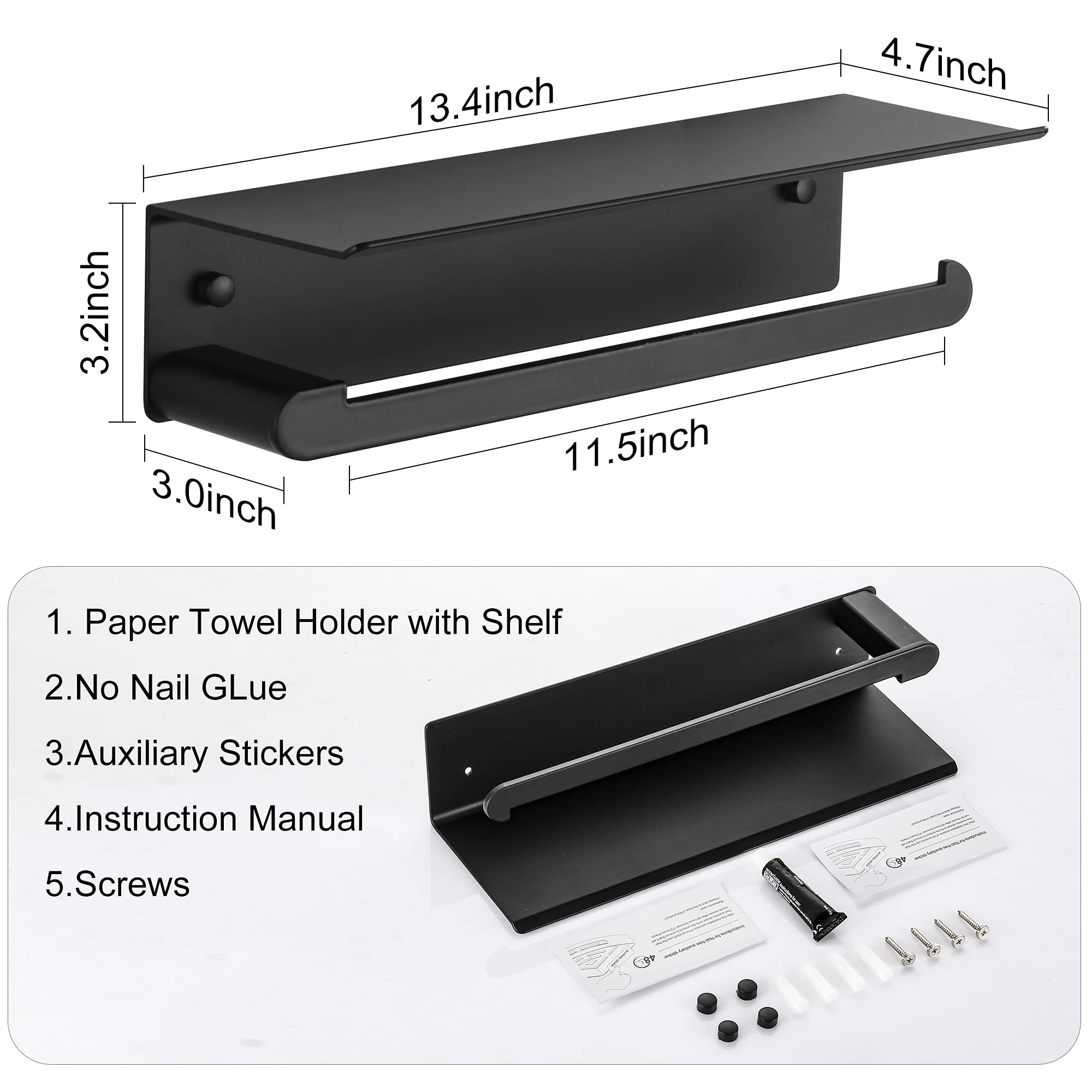 DUFU screws included for secure mounting on selected surfaces.