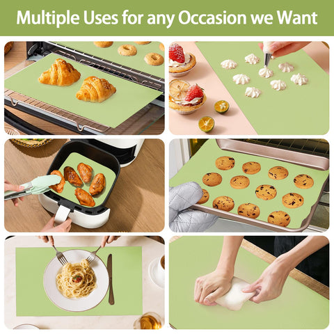 DUGYGA heat-resistant mat withstands oven and freezer temperatures safely.