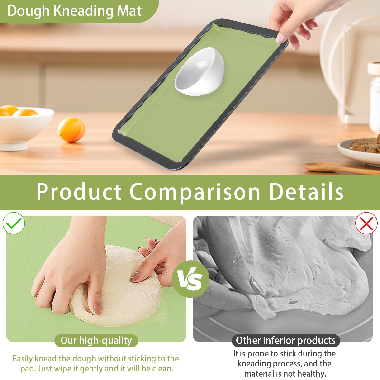 DUGYGA non-stick surface supports clean release of pastries and cookies.