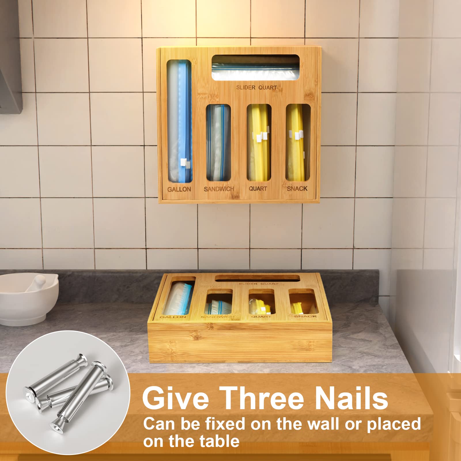 DUJEN solid bamboo material lends natural look and durability.
