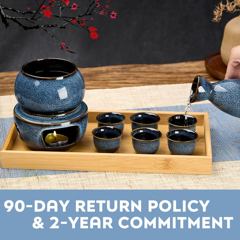 DUJUST blue sake gift packaging ideal for tasteful memorable gifts
