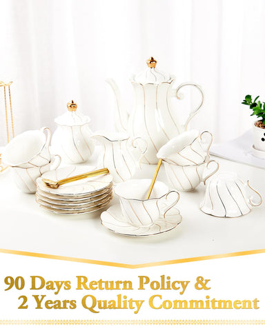 DUJUST elegant tea set with gift-ready packaging and eco-friendly box.