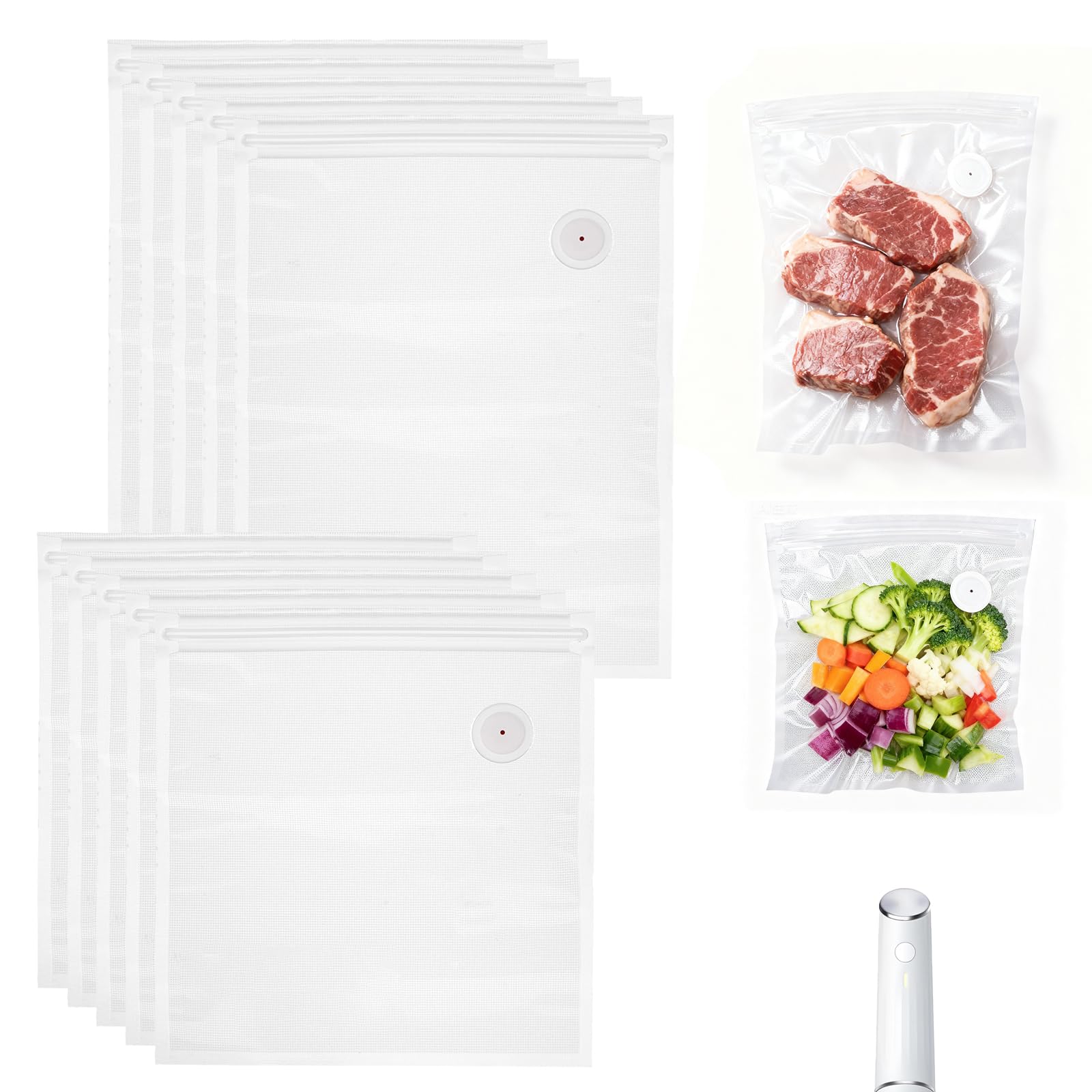 Dukrouk Chef Preserve compatible bags seal for freshness.