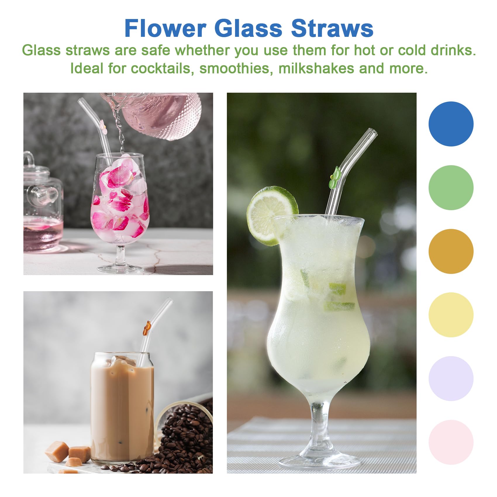DUMING-IN straw with flower motif enhances the sipping experience