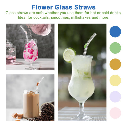 DUMING-IN straw with flower motif enhances the sipping experience