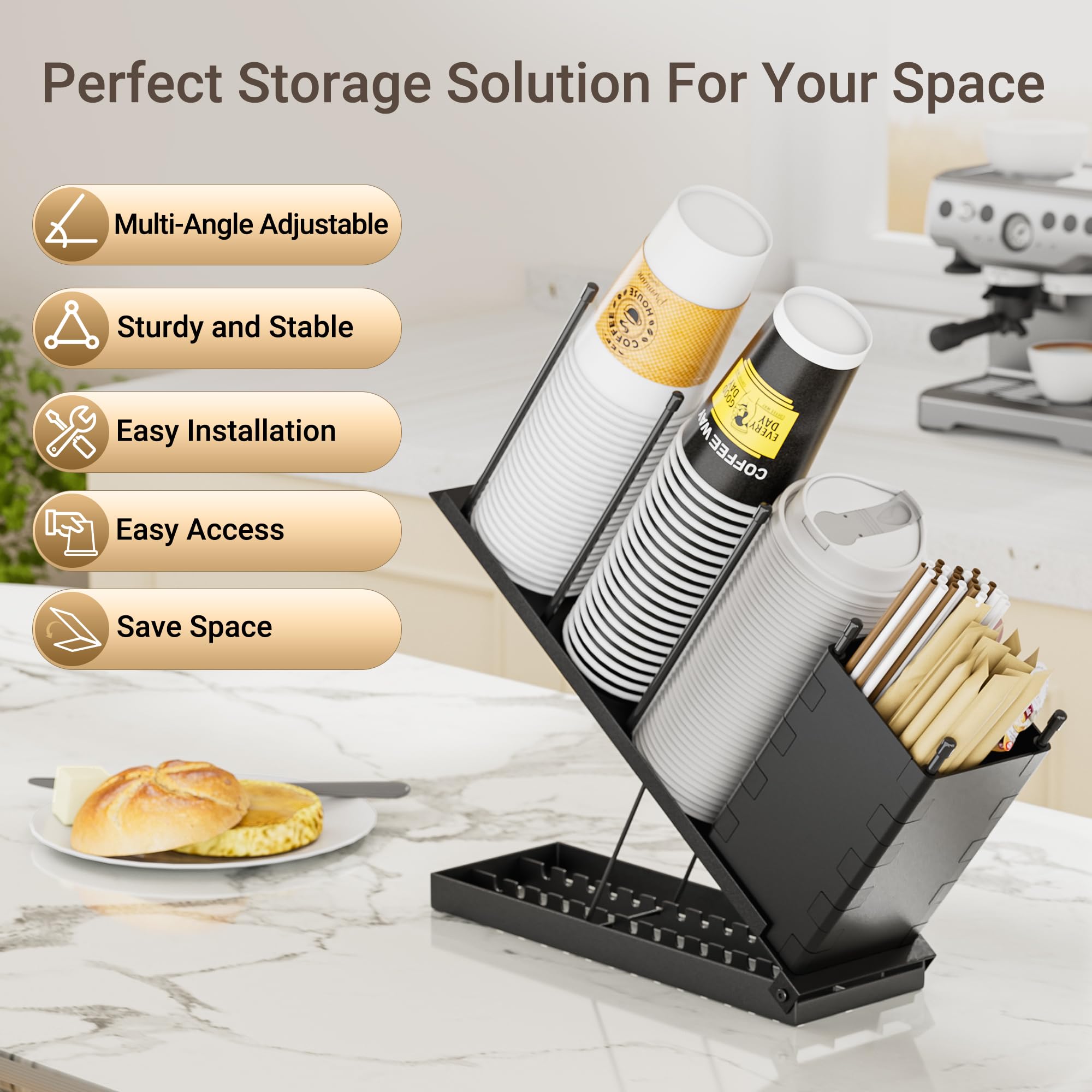 Dunatou removable storage box for straws and small items