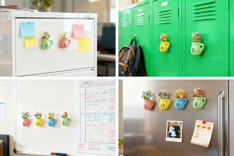DUNGGLE Office fridge decor magnets for lockers and metal surfaces