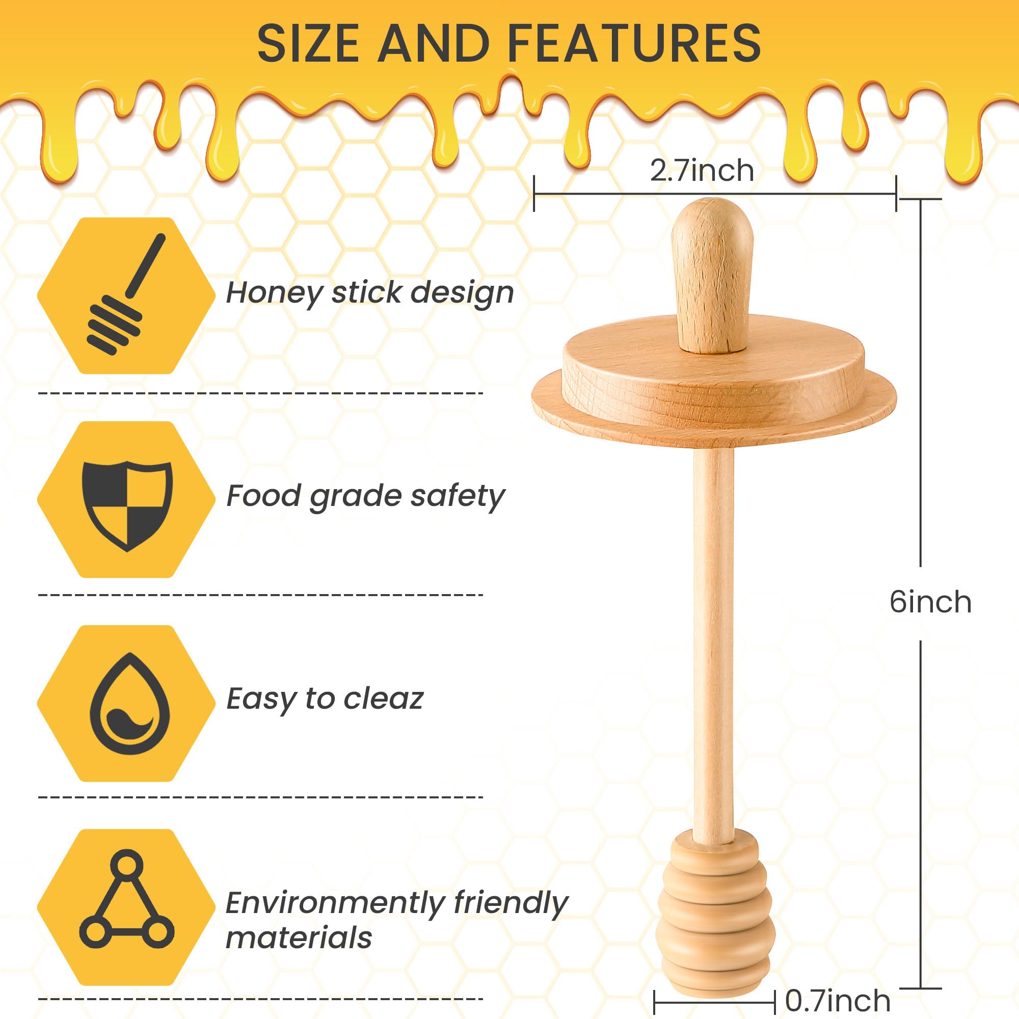 Dunkive beech wood honey spoon shows safe, odorless material for kitchen use.