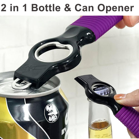 DUNLAGUE silicone-handle bottle opener with soft grip for comfortable use