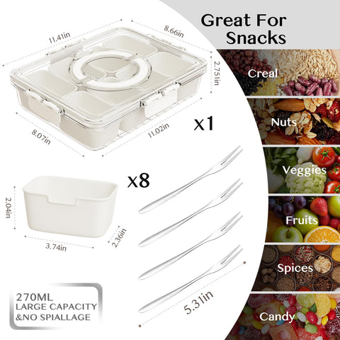Dunruz Snackle Box lid with a handle for easy transport at events