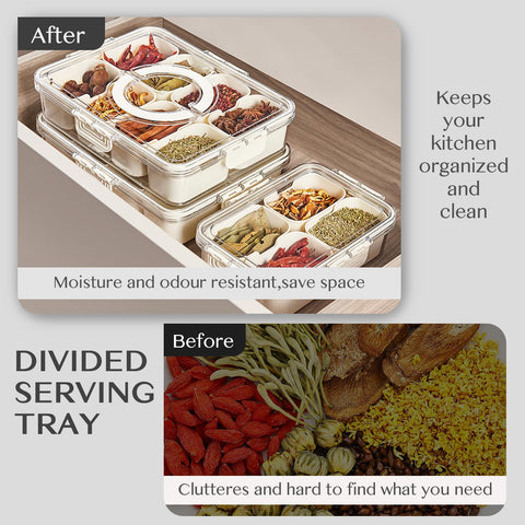 Dunruz Snackle Box removable compartments separate flavors for variety