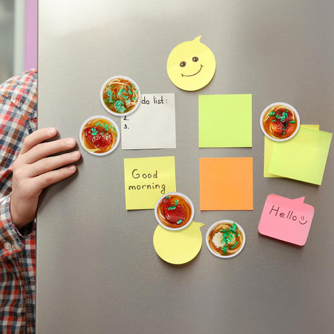 Dunzy 3D noodle art magnets keep whiteboards tidy with cute design