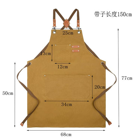 Duogoo pink model wearing apron demonstrates versatility for cooking and grilling