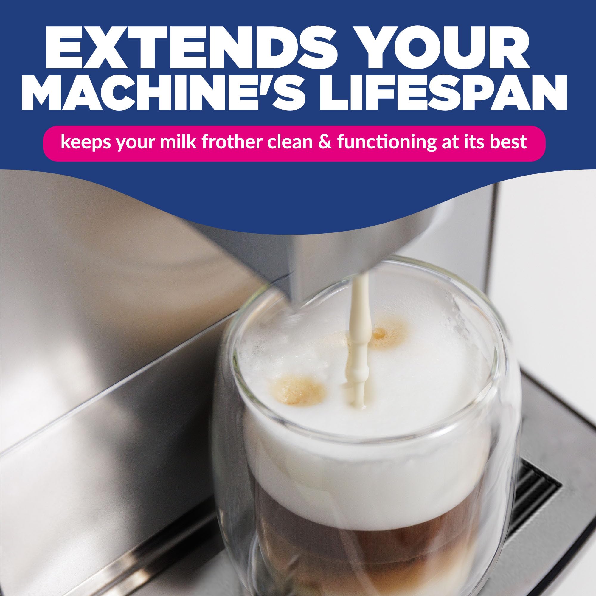 Durabasics cleaning kit image highlighting easy machine maintenance at home.
