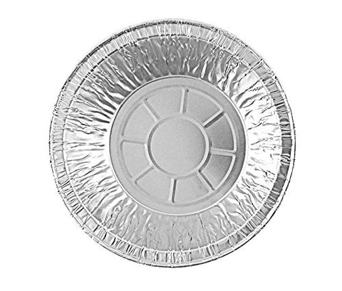 Durable Packaging aluminum foil pan side view, durable bakeware for oven-ready meals.