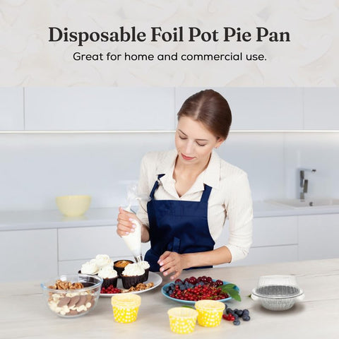 Durable Packaging clear snap-on lid keeps pies fresh during transport.