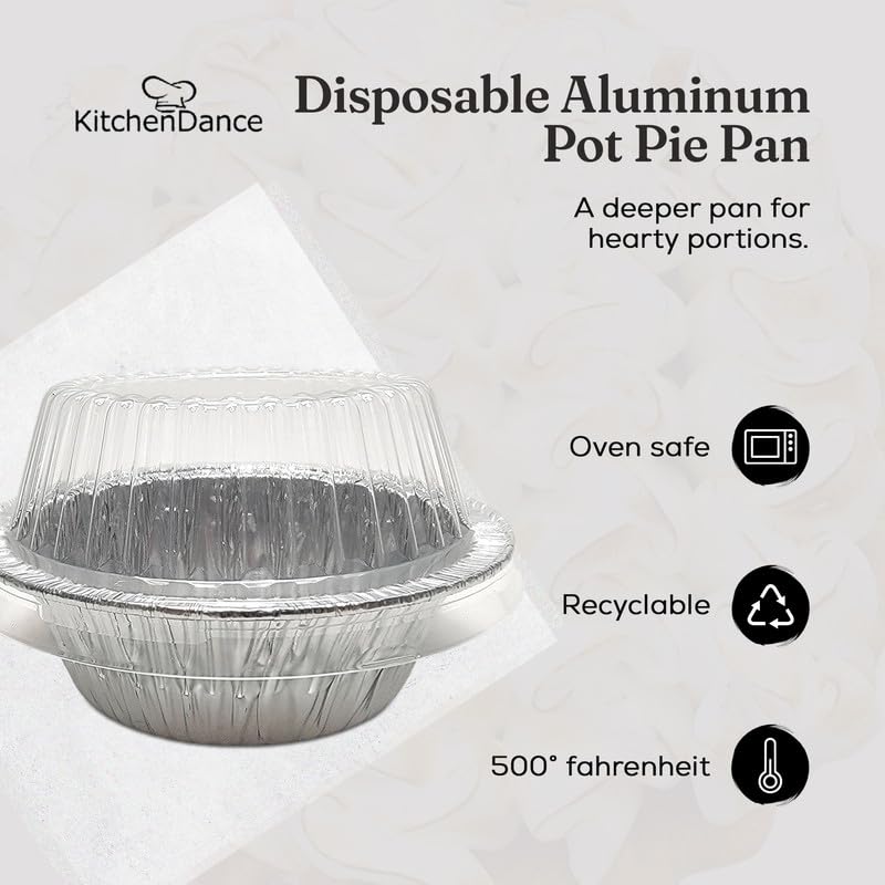 Durable Packaging round oven-safe pie pan, 14 oz capacity, ideal for baking treats.