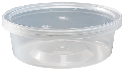 DuraHome 8 oz container suitable for slime crafts and small parts storage.