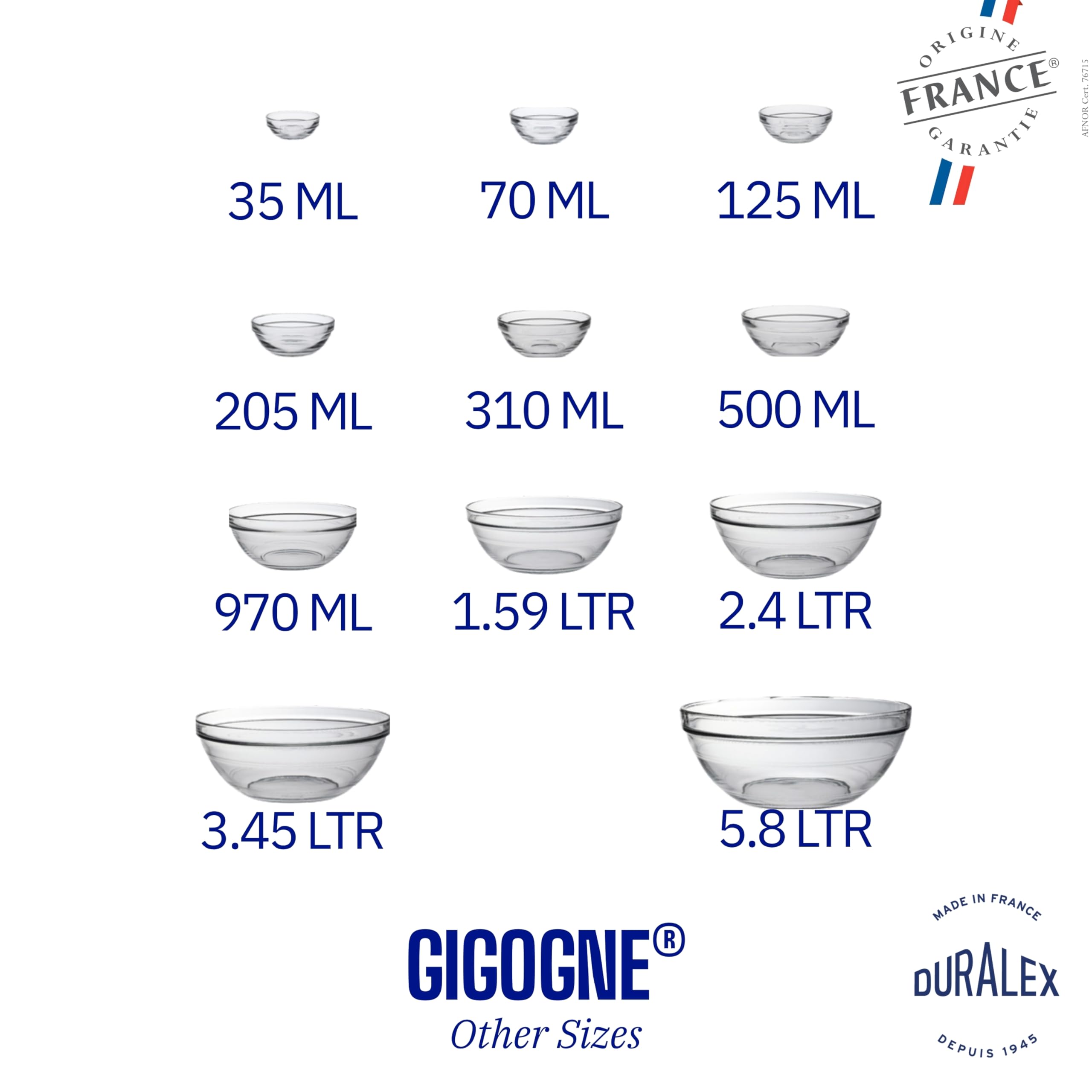 Duralex LYS is proudly made in France since 1939 for trusted quality
