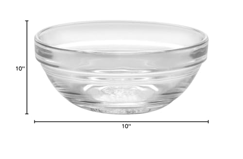 Duralex Made in France tempered glass bowl resists chips and thermal shock