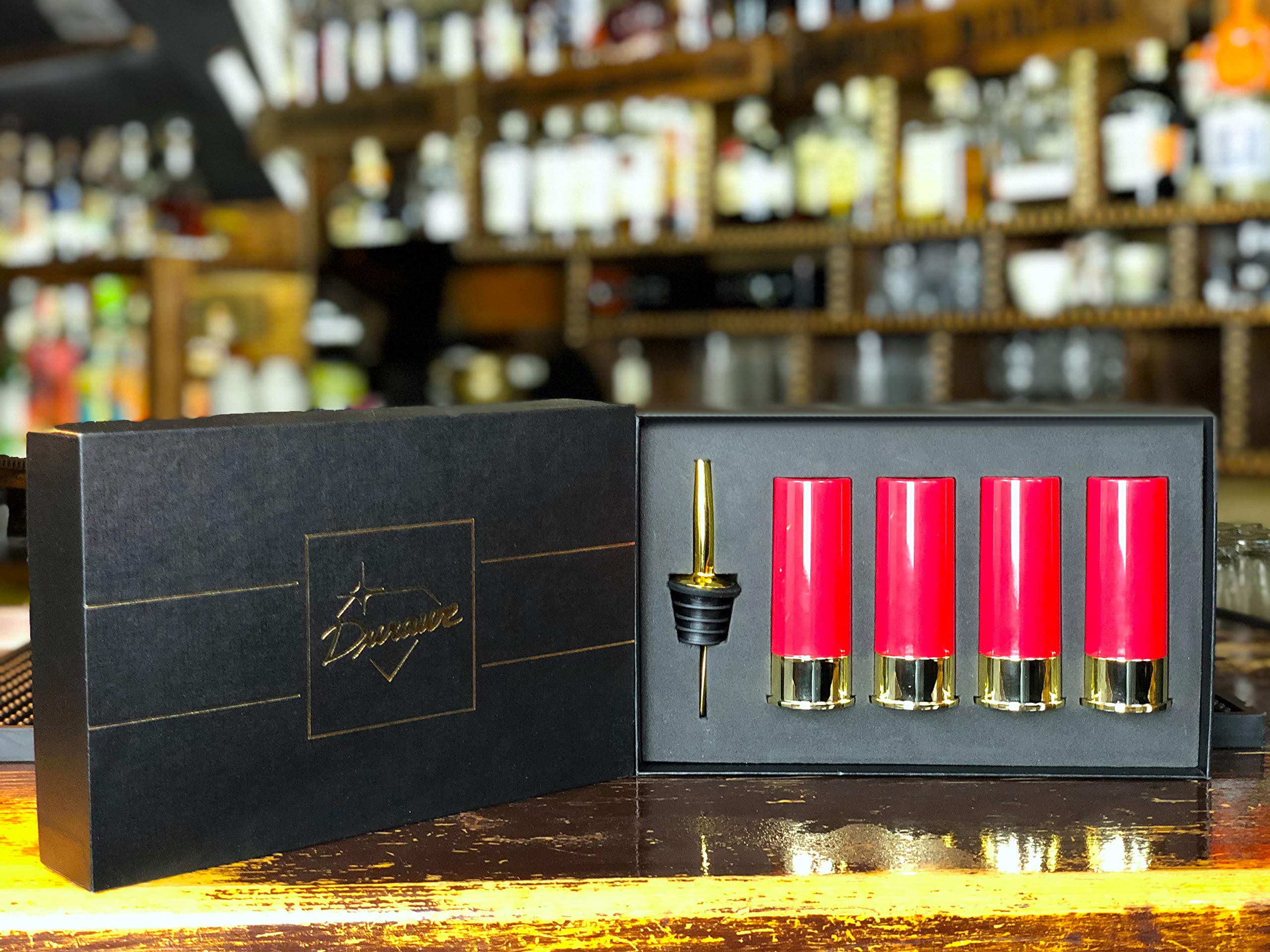 Durawe men’s gift bullet shot glasses suitable for celebrations.