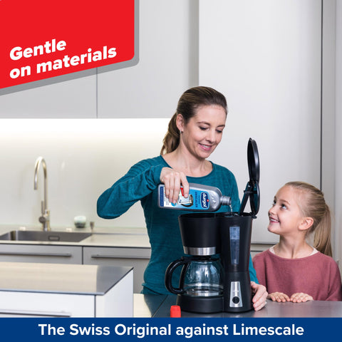 Ceramic tile cleaned with Durgol Universal for a streak-free shine.